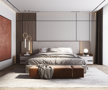 Modern New Chinese Style Bedroom-ID:372226971
