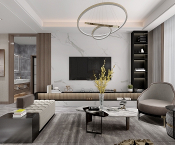 Modern A Living Room-ID:683571373