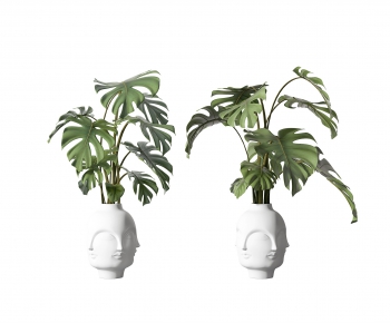 Modern Potted Green Plant-ID:336091857