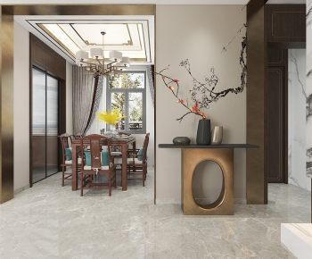 New Chinese Style Dining Room-ID:759288927