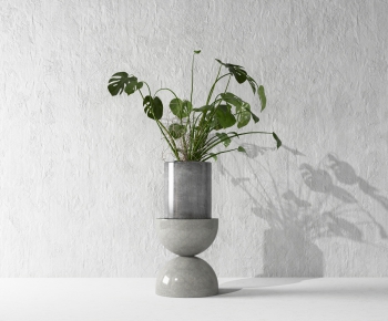 Modern Potted Green Plant-ID:547811586