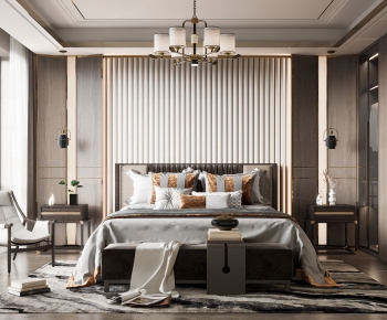 New Chinese Style Bedroom-ID:845063421