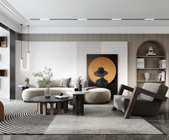 Modern A Living Room-ID:235521816