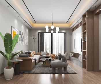 Modern A Living Room-ID:485394131