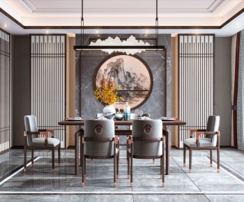 New Chinese Style Dining Room-ID:197050631