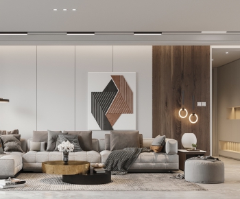 Modern A Living Room-ID:400842681