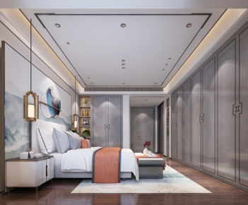New Chinese Style Bedroom-ID:516023239