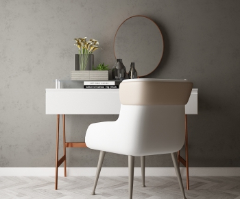 Modern Computer Desk And Chair-ID:611403636