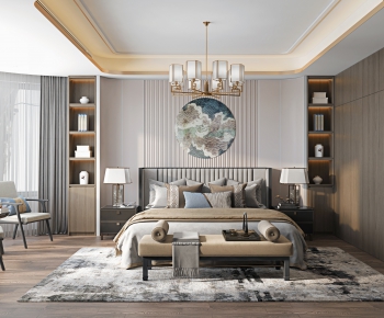 New Chinese Style Bedroom-ID:656473821
