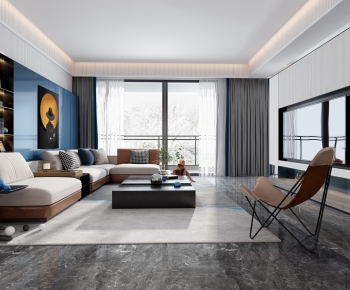 Modern A Living Room-ID:662525181