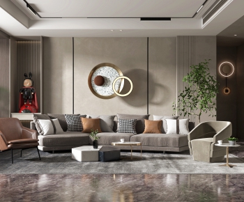 Modern A Living Room-ID:229593315