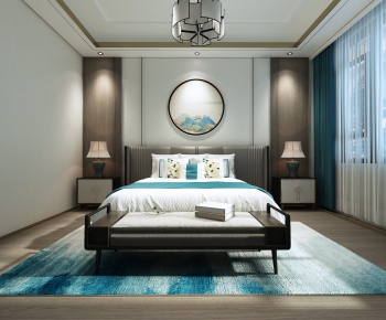 New Chinese Style Bedroom-ID:150036536