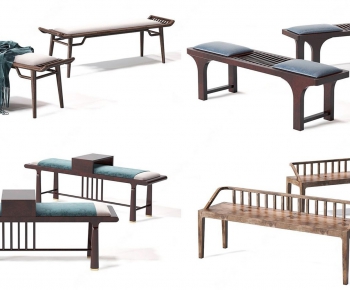 New Chinese Style Bench-ID:492106886