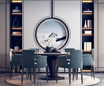 New Chinese Style Dining Table And Chairs-ID:794854558