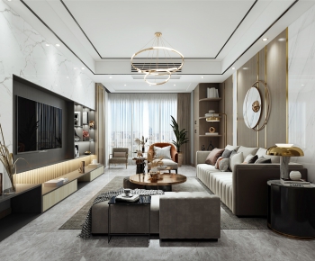 Modern A Living Room-ID:884063251