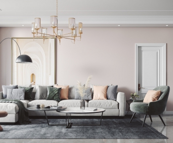 Modern A Living Room-ID:950621675