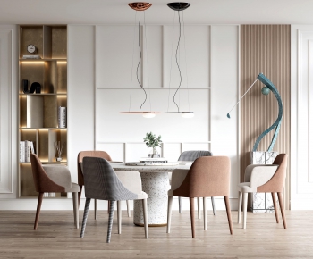 Nordic Style Dining Table And Chairs-ID:586978578