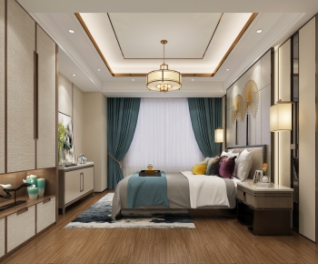 New Chinese Style Bedroom-ID:112077232