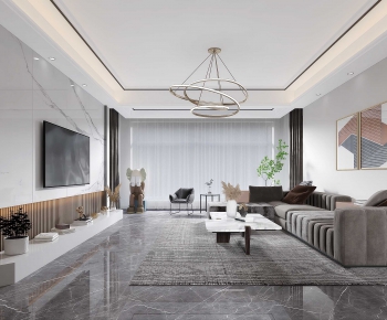 Modern A Living Room-ID:374877198