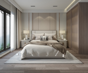 New Chinese Style Bedroom-ID:558626223