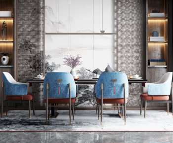 New Chinese Style Dining Table And Chairs-ID:949259194