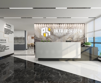 Modern Office Reception Desk-ID:510235723