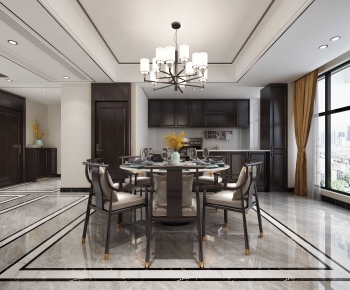New Chinese Style Dining Room-ID:525312557
