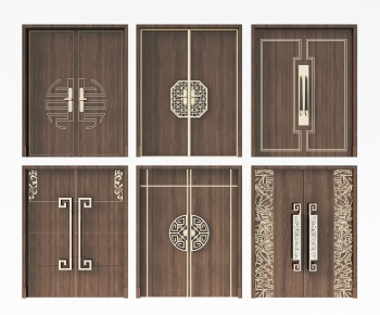 New Chinese Style Double Door-ID:303321998