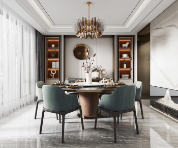 New Chinese Style Dining Room-ID:652619897