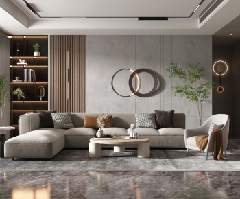 Modern A Living Room-ID:991821373