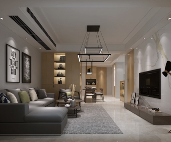 Modern A Living Room-ID:119227116