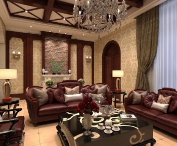American Style A Living Room-ID:209861348