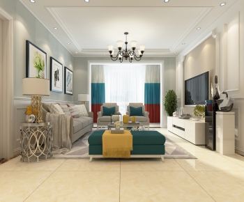 Modern A Living Room-ID:447532332