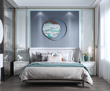 New Chinese Style Bedroom-ID:826029269