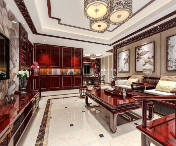 Chinese Style A Living Room-ID:155027277