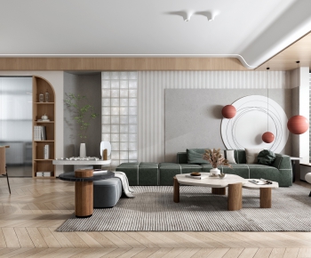 Modern A Living Room-ID:702355577