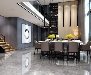 Modern Dining Room-ID:668299117