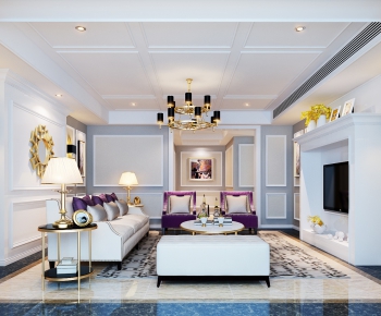 American Style A Living Room-ID:691666769