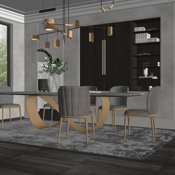 Modern Dining Room-ID:731247561