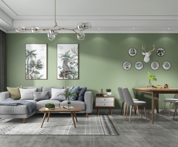 Nordic Style A Living Room-ID:997969663