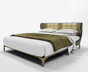 Modern Double Bed-ID:959293643