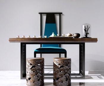 New Chinese Style Tea Tables And Chairs-ID:492313832