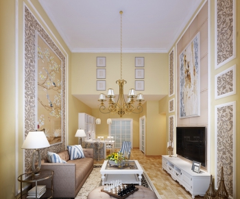 European Style A Living Room-ID:517847169