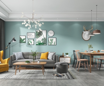 Nordic Style A Living Room-ID:459074495