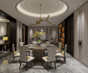 New Chinese Style Dining Room-ID:470823347