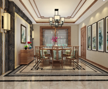 New Chinese Style Dining Room-ID:461777714