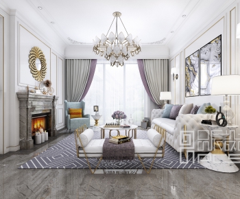 American Style A Living Room-ID:553664886