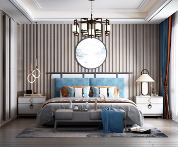 New Chinese Style Bedroom-ID:880570798