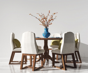 New Chinese Style Dining Table And Chairs-ID:606675533