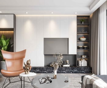 Modern A Living Room-ID:672528473